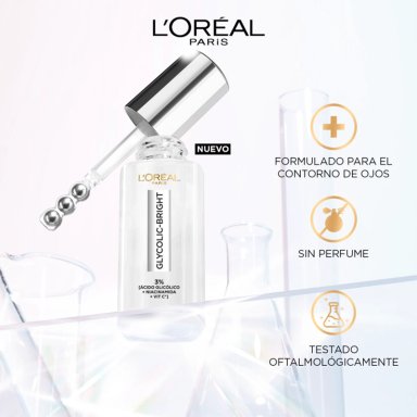 SÉRUM OJOS LOREAL GLYCOLIC BRIGHT 20 GR ANTIOJERAS - 6