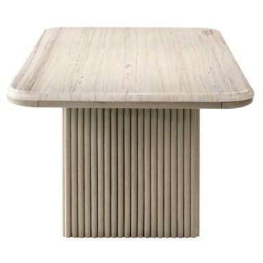 JUEGO DE COMEDOR MAISON LINETT CELINE 6 SILLAS MÁRMOL GENUINO GRIS - 6
