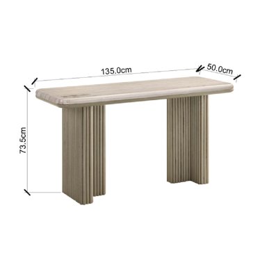 CONSOLA MAISON LINETT CELINE MÁRMOL GRIS - 5