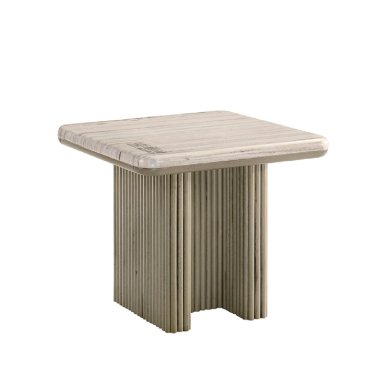 MESA LATERAL MAISON LINETT CELINE MÁRMOL GRIS - 1