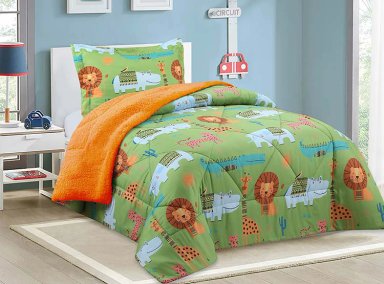 PLUMÓN DORAL SHERPA KIDS ANIMALES 1.5PL - 1