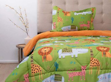 PLUMÓN DORAL SHERPA KIDS ANIMALES 1.5PL - 2