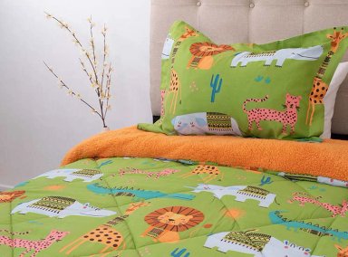 PLUMÓN DORAL SHERPA KIDS ANIMALES 1.5PL - 3