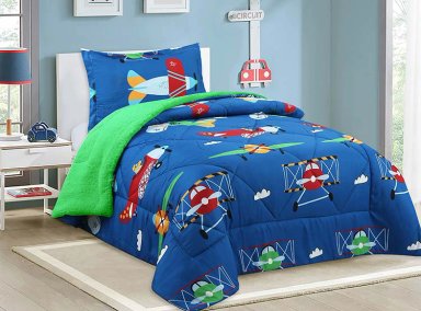 PLUMÓN DORAL SHERPA KIDS AVIÓN 1.5PL - 1
