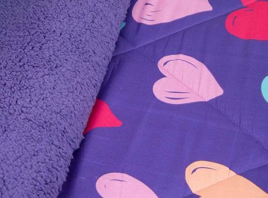 PLUMÓN DORAL SHERPA KIDS CORAZONES 1.5PL - 4
