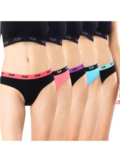 PACK 5 CALZONES MUJER TOP BIKINI - 1