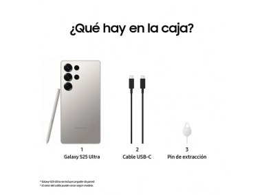 CELULAR SAMSUNG S25 GALAXY ULTRA 6.9" 512 GB 12 GB RAM 50 MP + 200 MP + 50 MP + 10 MP - 9