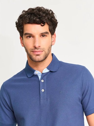 POLERA HOMBRE CACHAREL MANGA CORTA ALGODÓN BÁSICA - 3
