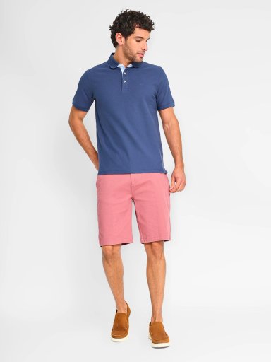 POLERA HOMBRE CACHAREL MANGA CORTA ALGODÓN BÁSICA - 4