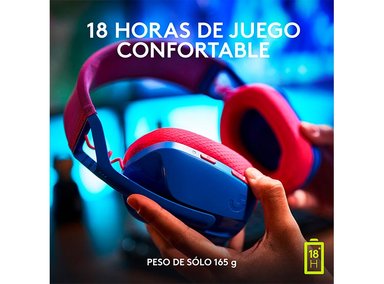 AUDÍFONOS LOGITECH HEADSET G435 WIRELESS AZUL BLUETOOTH - 6