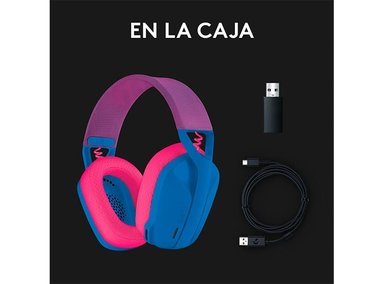 AUDÍFONOS LOGITECH HEADSET G435 WIRELESS AZUL BLUETOOTH - 9