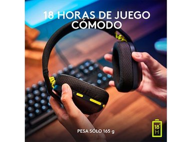 AUDÍFONOS LOGITECH HEADSET G435 WIRELESS NEGRO BLUETOOTH - 6