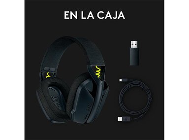 AUDÍFONOS LOGITECH HEADSET G435 WIRELESS NEGRO BLUETOOTH - 9