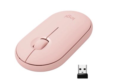 MOUSE INALÁMBRICO LOGITECH 2 M350 ROSADO - 1