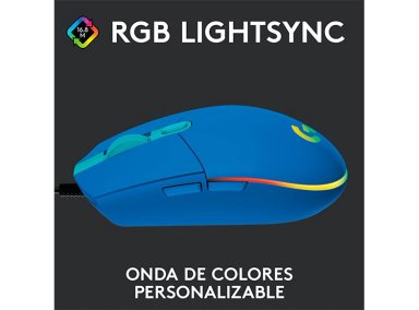 MOUSE LOGITECH G203 LIGHTSYNC AZUL - 2