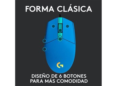 MOUSE LOGITECH G203 LIGHTSYNC AZUL - 4