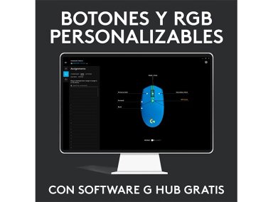 MOUSE LOGITECH G203 LIGHTSYNC AZUL - 9