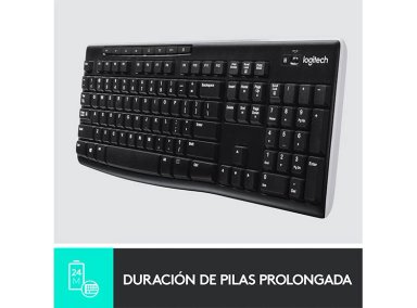 TECLADO WINDOWS INALÁMBRICO LOGITECH K270 NEGRO - 3