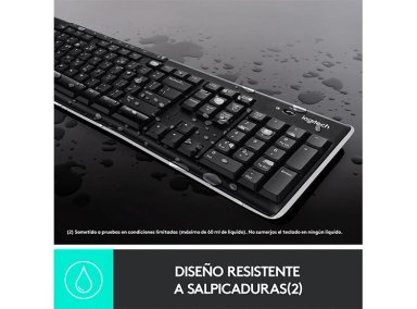TECLADO WINDOWS INALÁMBRICO LOGITECH K270 NEGRO - 5
