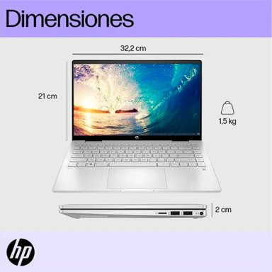 NOTEBOOK HP PAVILION X360 14-EK0010LA INTEL CORE I3 8 GB RAM 512 GB SSD PANTALLA TOUCH 14" - 11