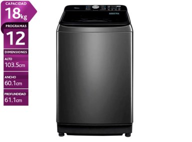LAVADORA CARGA SUPERIOR MIDEA MA512W180/T 18KG GRAFITO - 1