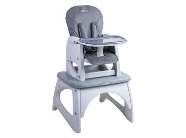 SILLA DE COMER ESCRITORIO BALANCIN EAT&SWING GRIS BEBESIT - 1