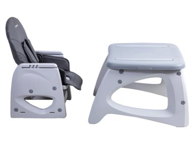 SILLA DE COMER ESCRITORIO BALANCIN EAT&SWING GRIS BEBESIT - 2