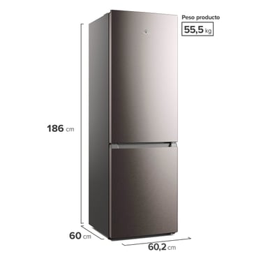 REFRIGERADOR BOTTOM FREEZER ELECTROLUX MI60S 285L NO FROST GRIS - 2