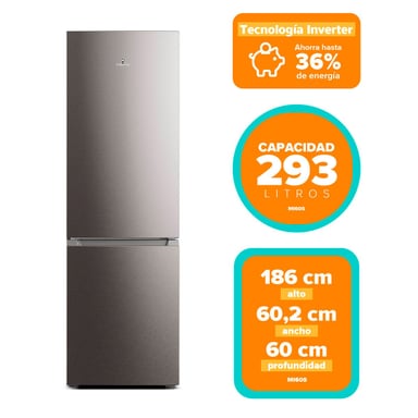 REFRIGERADOR BOTTOM FREEZER ELECTROLUX MI60S 285L NO FROST GRIS - 5