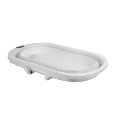 BAÑERA BEBE JELLY PLEGABLE CON HAMACA Y TERMÓMETRO GRIS - 4