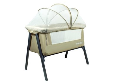 CUNA COLECHO BEBE EASY LX CON MOSQUITERO Y BOLSO BEIGE - 1
