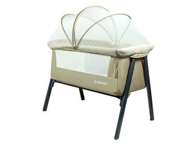 CUNA COLECHO BEBE EASY LX CON MOSQUITERO Y BOLSO BEIGE - 3