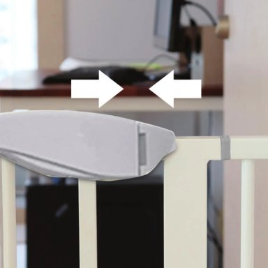 REJA DE SEGURIDAD BEBE MASCOTA DOBLE SEGURO 75 A 82 CM - 2