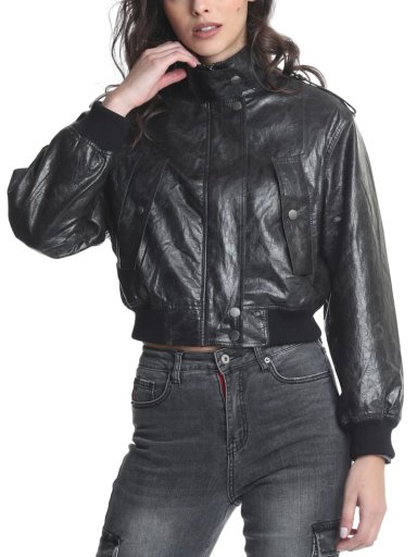 CHAQUETA MUJER ELLUS BURDEO ECOCUERO - 2