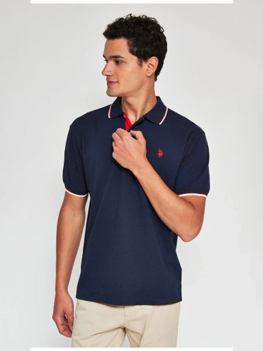 POLERA HOMBRE US POLO ASSN ALGODÓN MANGA CORTA - 1