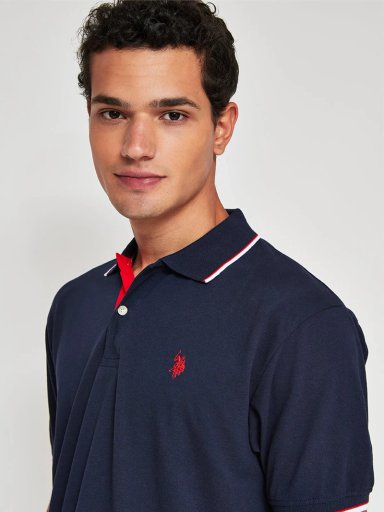 POLERA HOMBRE US POLO ASSN ALGODÓN MANGA CORTA - 3