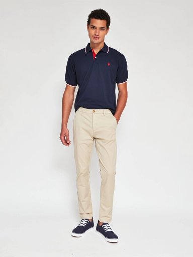 POLERA HOMBRE US POLO ASSN ALGODÓN MANGA CORTA - 4