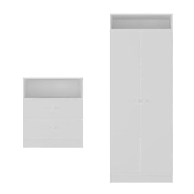 CLÓSET KIDSCOOL TOP BABY + CÓMODA BLANCO 2 PUERTAS - 2