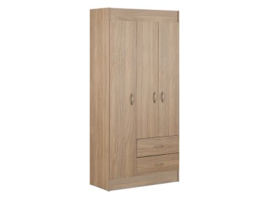 CLOSET STANFORD 3 PUERTAS 2 CAJONES NOGAL - 1