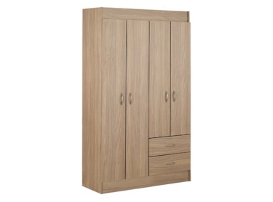 CLOSET STANFORD 4 PUERTAS 2 CAJONES NOGAL - 1