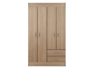 CLOSET STANFORD 4 PUERTAS 2 CAJONES NOGAL - 2