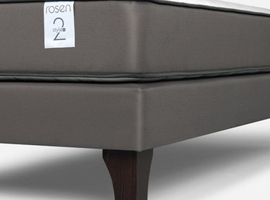CAMA EUROPEA ROSEN NEW STYLE 2 PLUS 1.5 PLAZAS + RESPALDO LUCIO GRIS - 5