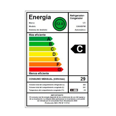 REFRIGERADOR SIDE BY SIDE LG GS66BPM 664L NO FROST GRAFITO - 11