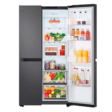 REFRIGERADOR SIDE BY SIDE LG GS66BPM 664L NO FROST GRAFITO - 6