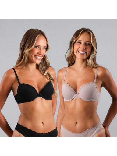 PACK 2 SOSTENES MUJER FLORES PERFECT BALCONET 25494 - 1