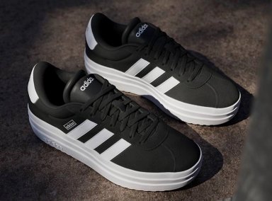 ZAPATILLAS MUJER ADIDAS CASUALES NEGRO VL COURT BOLD - 2