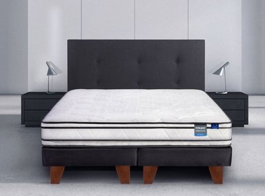 CAMA EUROPEA FLEX INNOVA 2 PLAZAS B/D + RESPALDO ROYAL NEGRO - 5
