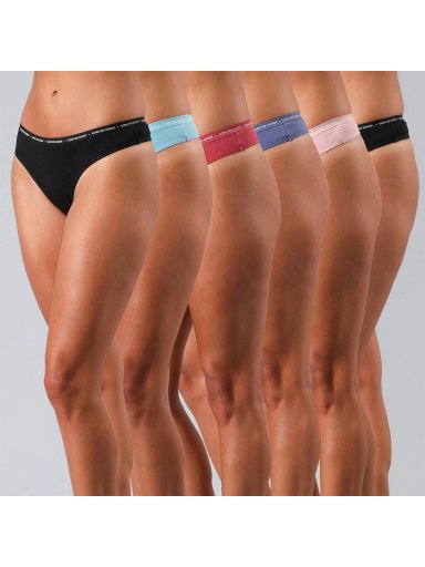 PACK 6 CALZONES COLALESS ALGODÓN MUJER FLORES MULTICOLOR LOGO 25540 - 1