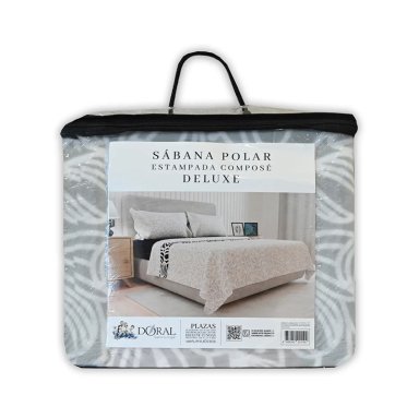 JUEGO DE SÁBANAS DORAL SENSES 1.5PL POLAR MULTICOLOR ESTAMPADO D5 - 5