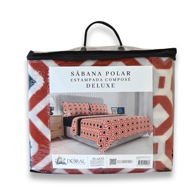 JUEGO DE SÁBANAS DORAL SENSES 1.5PL POLAR MULTICOLOR ESTAMPADO D8 - 5